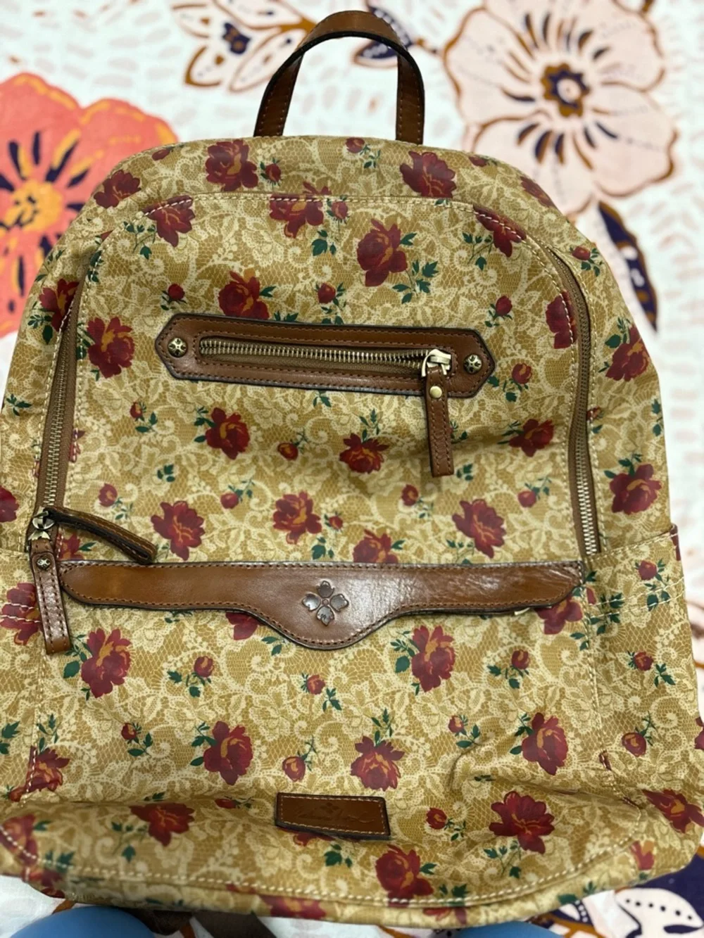 Patricia Nash Western Lace Rose Karina Backpack